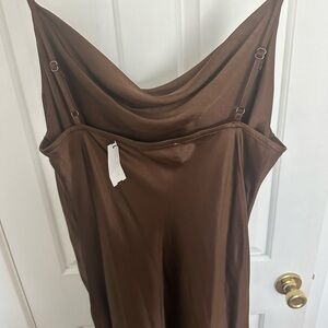 Size Large Brown Slip Dress with tags